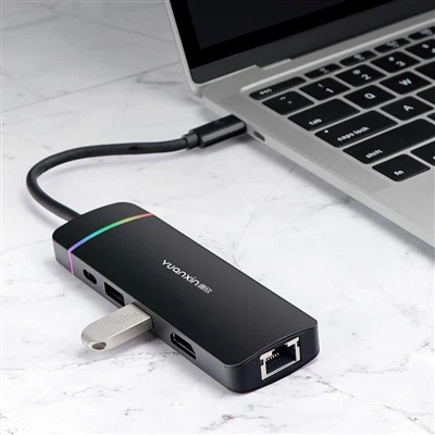 USB C 6 ان 1 ملٹی پورٹ اڈاپٹر